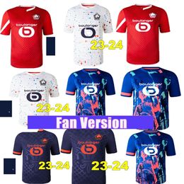 2023 2024 LOSC Lille Soccer Jerseys UMTITI Angel CABELLA J DAVID YAZICI OUNAS Football Shirt 23 24 Lille Olympique HARALDSSON ZHEGROVA Fourth Maillot Men Kit