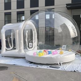 3x5m PVC Material Inflatable Bubble House Pop up Transparent Dome Balloon Model With Bouncer Base and blowers for party