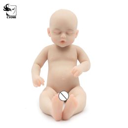 Costume Accessories 18/25CM Boy Micro Preemie Full Body Silicone Baby Doll High Quality Handmade for Kids Birthday Gift Realistic Infant Care