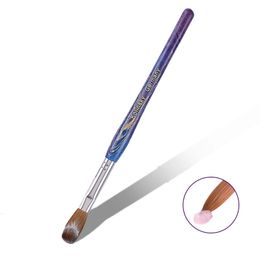 100% czystego akrylowego pędzla Kolinsky UV Pen Pen Pen Pen Pędzel Poszukiwanie proszku DIY Paznokcie Rysunek paznokci drewnianej paznokci 10-18 240119