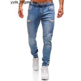 Purple Jeans Boyfriend Men's Men Skinny Streetwear Hip Hop Designer Denim Pants With Pockets Fashion Hole Trouser Mens Clothing 4XL 0FT7