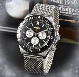 Famous Luxury Mens Watches Stopwatch High Quality Sports Men Dweller Clock Stainless Steel Silver Strap Fashion Dress Quartz Auto Date Super Wristwatches Gifts