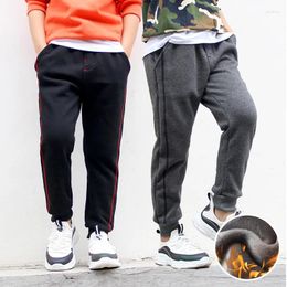 Trousers 5-14 Years Boy Pants Korean Style Fashion Autumn Winter Thick Cotton Sport Enfant Garcon Kids Children Leisure