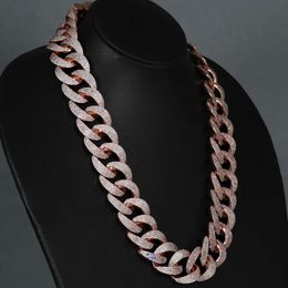 Exuding Modern Hip Hop Cuban Chain Jewelry For Mens Elegance In 14Kt Rose Gold Lab Grown Diamonds With VVS Clarity