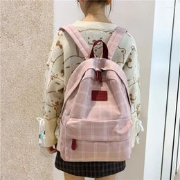 Backpack Fashion Girl College School Bag Casual Simple Women Striped Book Packbags For Teenage Travel Shoulder Rucksack