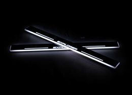 For Ford Explorer 2011 2018 Acrylic Moving LED Welcome Pedal Car Scuff Plate Pedal Door Sill Pathway Light2881740
