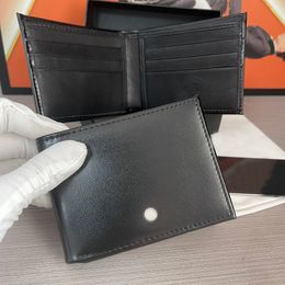 Designer Wallet Men's 100% Genuine Leather Purse Credit Card ID Case Mini Wallets Ladies Handbag Cheque Pocket Cash Clip Coin Purses Top Quality Leather Comes with Box