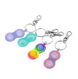 Silicone Toy Keychain Pendant Desktop Toys Push Bubble Sensory Novelty Multiplayer Puzzle Game for Adults anda349137382