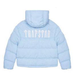 Trapstar London Decoded Hooded Puffer 2.0 Gradient Black Jacket Men Embroidered Thermal Hoodie Winter Coat Tops 61 Da96