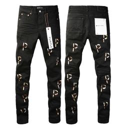 2024Designer Mens Purple Jeans for mens denim pants Fashion womens Purple-brand trends Distressed Black Ripped Biker Slim Fit Motorcycle sweatpantsCH56