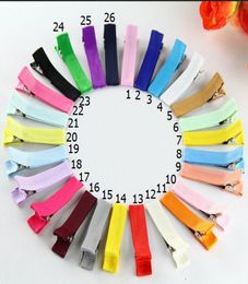 240pcslot 18quot Grossgrain Ribbon Alligator Clip Lined Clips Single Pronged Alligator Clips Hair Accessories FJ32069294982