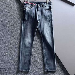 high end men jeans designer Jeans mens womens fashion washed letter embroidery graphic trousers casual loose micro stretch straight leg pants