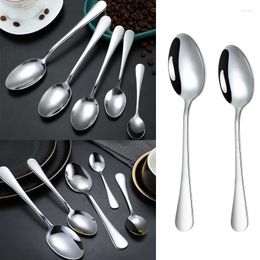 Tea Scoops 12Pcs 13.3CM High Quality Stainless Steel Dessert Spoon Coffee Cup Surface Polished Portable Multipurpose