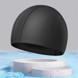 Swimming Caps Swimming Caps for Men Women High Elastic Breathable Ear Protection Not Waterproof Swimming Pool Hat Bathing Caps Free Size YQ240119