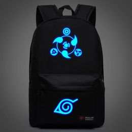 New Naruto Backpack Boy Girl Hokage Ninjia School Bags For Teenagers Sports Bag Japanese Anime Canvas Backpacks307G