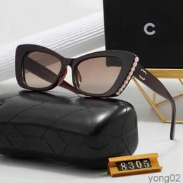 Designer Sunglasses Luxury Glasses Protective Eyewear Purity Cat Eye Design Uv380 Alphabet Design Sunglasses Driving Travel Beach Wear with Original Box 2ks6j