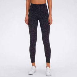 Yoga Outfit Lu Pant Align Lemon Camouflage High Waist Leopard Print Leggings Women Fitness Sport Tight Pants Gym Athletic Ll Drop Deli Dhrya