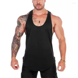 Men's Tank Tops Summer Mesh Top Mens Gym Stringer Fitness Clothing Y Back Bodybuilding Vest Workout Singlets Muscle Sleeveless Shirt