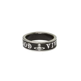 Ring Satellite Designer Women Top Quality With Box Western Empress Rings West Wood Empress Dowager Conduit Enamel Ring Personalized Punk