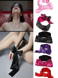 Sex Unisex Blindfold Others Apparel Eye Satin Mask Sex Games Set Couple Love Cosplay Cover Band9511944