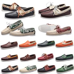 Men Designer 2024 New Loafers Genuine Cow Leather Casual Shoes Man Soft Spring Moccasins Plus Size 38-45 Tenis Masculinos Trainer 32