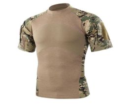 Men Summer Outdoor Hiking Camping TShirts Tactical Army Green Sport Tees Short Sleeve Camouflage Tshirts 9614500