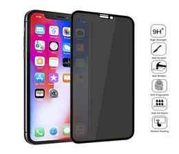 Privacy Tempered Glass protector for IPhone12 6s 7 8 X XS Max XR on IPhone 11 Pro Anti Spy Screen Prevent in opp bag7313377