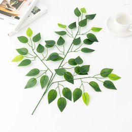 Decorative Flowers 12 Pieces Cloth Fake Leaf Portable Colorful Handheld Simulation Pography Artificial Plant Ornament