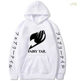 Men's Hoodies Sweatshirts Japan Hot Anime Fairy Tail Men Women Long Sleeve Sweatshirt Manga Black Couple Oversized Casual Hooded Clothes 4m3d Y8wd