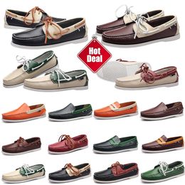 GAI GAI GAI New Brand Printed Pattern Men Dress Shoes Flat Casual Shoe Business Office Oxfords Genuine Leather Designers Metal Buckle Suede Loafer Eur 38-45