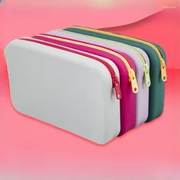 Cosmetic Bags Silicone Makeup Bag Square Large Capacity Travel Case Storage Tool Carrying Safe Waterproof Make Up