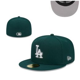 2024Fitted Caps Letter Hip Hop Size Hats Baseball Caps Adult Flat Peak For Men Women Full Closed H2-5.29 F-11