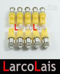 10pcs Amber 5 SMD 5050 LED T10 Light W5W 194 168 3CHIPS 5LED Car Auto Light Lights LED 5LED Bulb Bulbs Lamp8961805