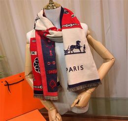 Luxury Designer Scarfs For Women Men Fashion Silk Scarf Brand Wool Scarves High Quality Winter Warm Shawl Ladies Pashmina 4 Colors2207972