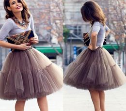 Cute Short Skirts Young Ladies Knee Length Women Skirts Adult Tutu Tulle Clothing A Line Skirt Party Cocktail Dresses Summer Wear 6864248