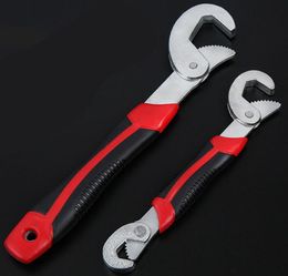 ZK50 Drop Ship Universal Wrench Adjustable Grip MultiFunction 2pcs Wrench 932mm Ratchet Spanner Hand Tools Stock in US2673229