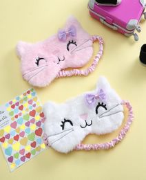 Winter Model Kids Sunblock Sleeping Mask Eyepatch Eye Cover Cotton Creative Lovely Cartoon for Eyes Travel Relax Sleep Patch Shadi8872256