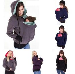 Brand New Winter Maternity Hoodie Breastfeeding Clothes 3 in 1 Babywearing Coats Maternity Pregnancy Multifunctional Kangaroo Clot4434301