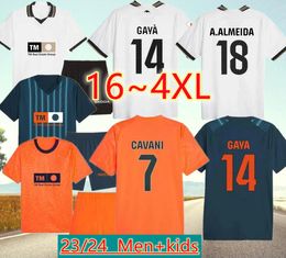 New 23 24 Valencias Soccer Jerseys HUGO CAVANI DURO A.ALMEIDA 2023 2024 S.CASTILLEJO GAYA Home Away 3rd Football Shirt PEPELU MARCOS ANDRE adult Men Kids kit uniform