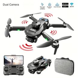 KS11 Brushless Foldable Drone: Dual Camera HD FPV, Obstacle Avoidance, Optical Flow Positioning, 90° Ajustable Lens - Perfect Gift