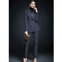 Men's Suits Women Suit Two Pieces(Jacket Pants) Fashion Slim Fit Ladies Casual Elegant Sets Conjuntos Para Mujeres 2 Piezas