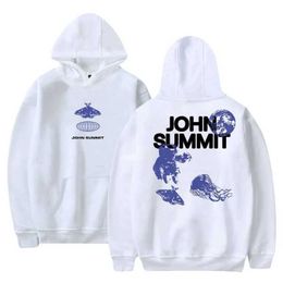 Men's Hoodies Sweatshirts John Summit Hoodie 2023 World Tour Unisex Long Sleeve Streetwear Women Men Hooded Sweatshirt Hip Hop Fashion Clothes Tqlc 2qsu