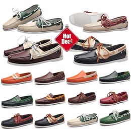 Pattern Brand Shoes Dress Printed Men Flat Casual Shoe Business Office Oxfords Genuine Leather Designers Metal Buckle Suede Loafer 38-45 GAI 605