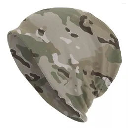 Berets MultiCam Military Camouflage Skullies Beanies Caps Men Women Unisex Winter Warm Knitting Hat Adult Camo Bonnet Hats