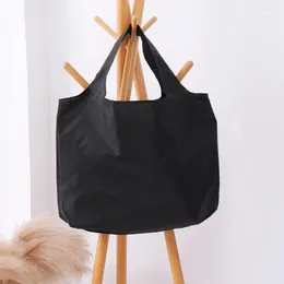 Shopping Bags 6Pcs Large Nylon Grocery Multi-color Waterproof Reusable Totes Bag Foldable Heavy-duty Long Handle