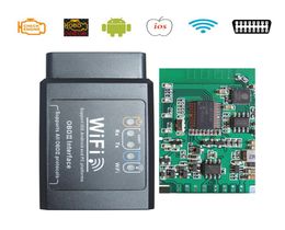 ELM327 WiFiBluetooth V15 OBD2 Car Diagnostic Tools PIC18F25K80 Chip iOSAndroid WI FI ELM 327 V 15 OBDII Scanner Code Readers2296905