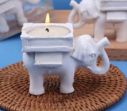 Fashion "Lucky Elephant" Resin Tea Light Candle Holder For Home Decor Wedding Favors Party Gift Supplies SN1407