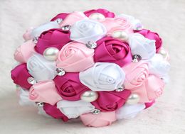 New Pink Peony Artificial Bridal Flower Wedding Bouquet Flowers Bridal Brooch Bouquets buque de noiva Bridesmaid Flower Bouquet CP7396411