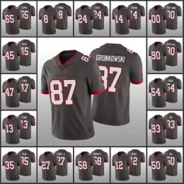 10G Jersey Tampa''bay''buccaneers''men #12 Tom Brady 87 Rob Gronkowski 13 Mike E''''women Youth Custom Pewter Vapour Limited