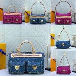 24ss designer handbag women denim travel bag classic bag jacquard shoulder cross body Bag womens fashion bags